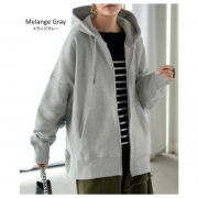 パーカー スウェット 裏起毛 綿100 レディース アウター トップス トレーナー プルオーバー フード フーディー ドルマン ライトアウター 抗菌 消臭 ゆったり オーバーサイズ 羽織